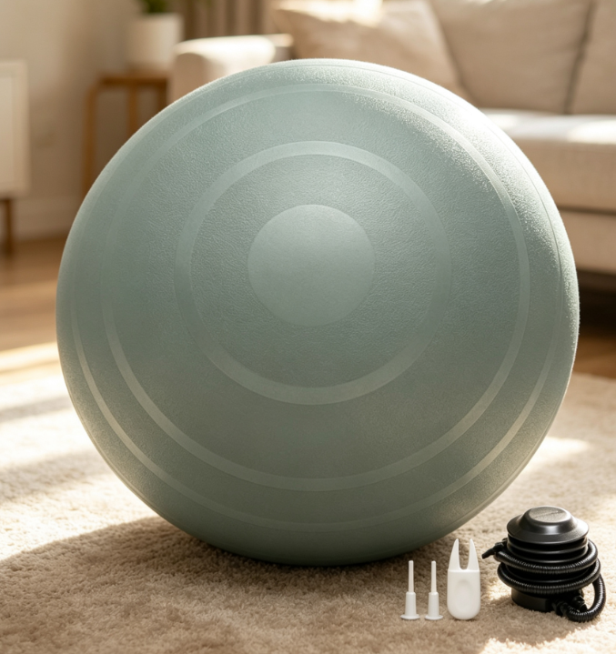 Burst-Resistant Fitness Ball for Yoga, Pilates, and Core Training - Image 2
