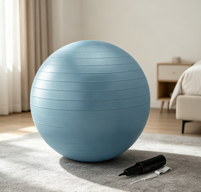 Thickened, Burst-Resistant Yoga Ball with Pump for Fitness and Therapy - Image 2