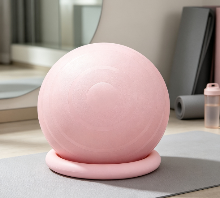 Large & Small Fitness Ball Set with Pump for Yoga and Therapy - Image 2