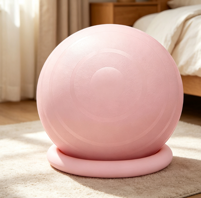 Large & Small Fitness Ball Set with Pump for Yoga and Therapy
