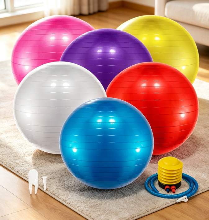 Yoga & Pilates Ball Set with Pump - Image 2