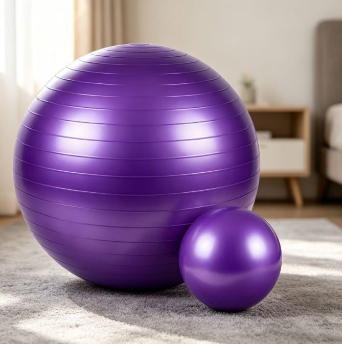 Burst-Resistant Fitness Yoga & Pilates Ball with Pump - Image 2