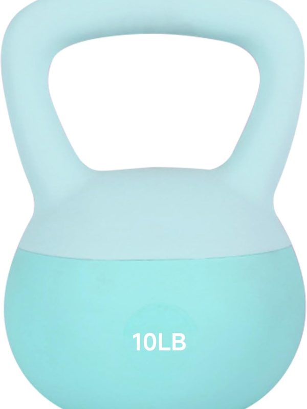 Soft Kettlebell (Steel Sand-Filled), Non-Slip For Home Workouts