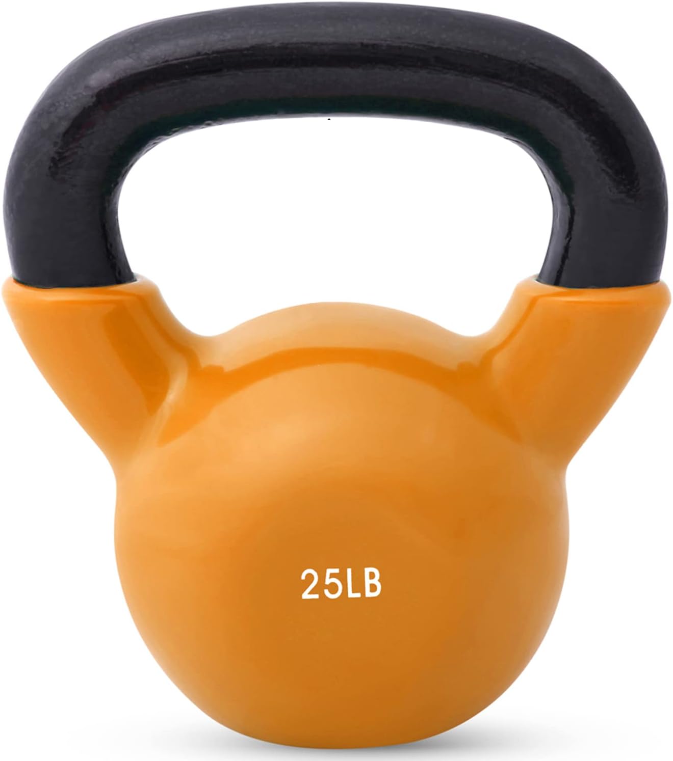Vinyl-Coated Cast Iron Kettlebell, Floor-Protecting And Noise-Reducing