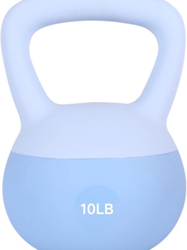 Soft Kettlebell (Steel Sand-Filled), Non-Slip For Home Workouts