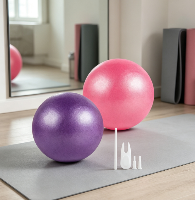 Pilates Ball with Pump for Balance and Core Training - Image 2