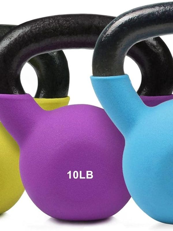 Neoprene-Coated Kettlebell, Suitable For Full-Body Workouts