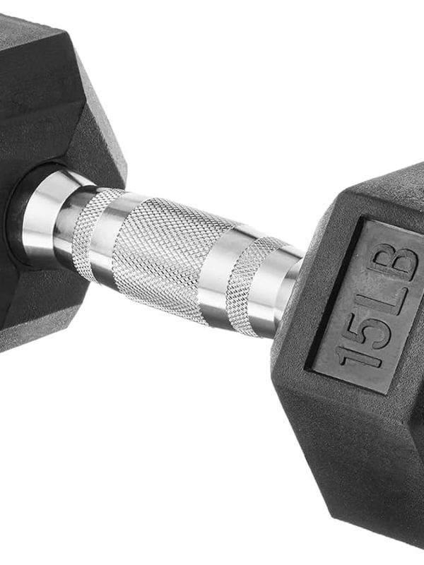 Rubber Hexagonal Dumbbell, Strength Training