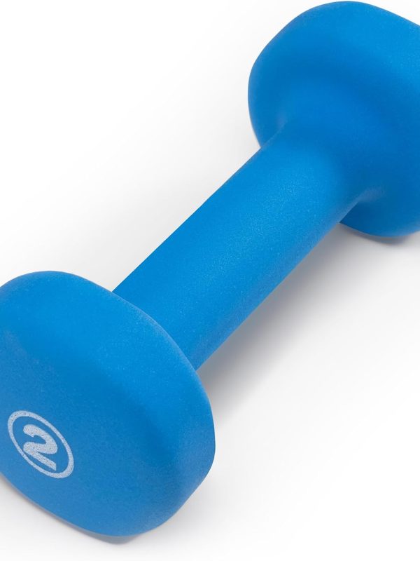 Colored Neoprene-Coated Dumbbell, Fitness Use
