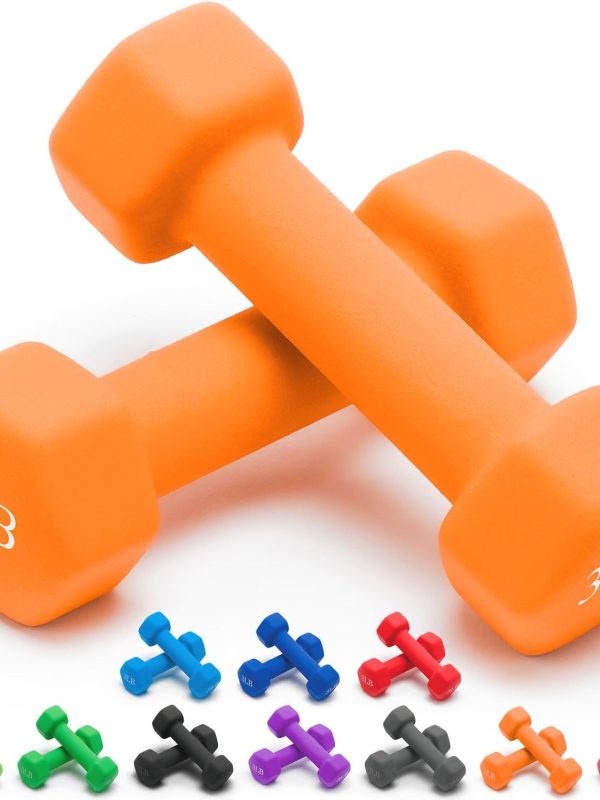 Neoprene-Coated Dumbbell, Non-Slip Hexagonal Design