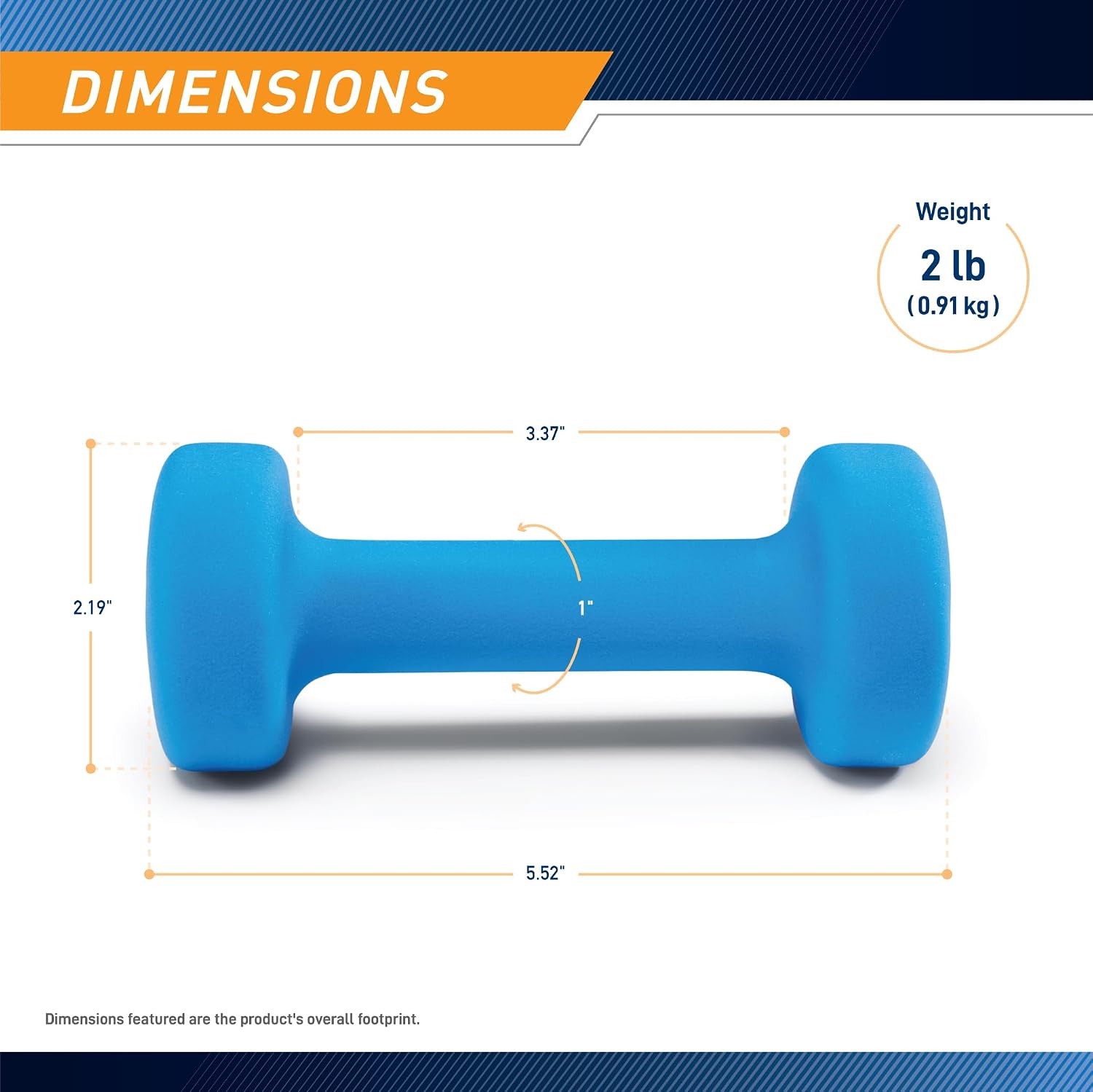Colored Neoprene-Coated Dumbbell, Fitness Use - Image 2