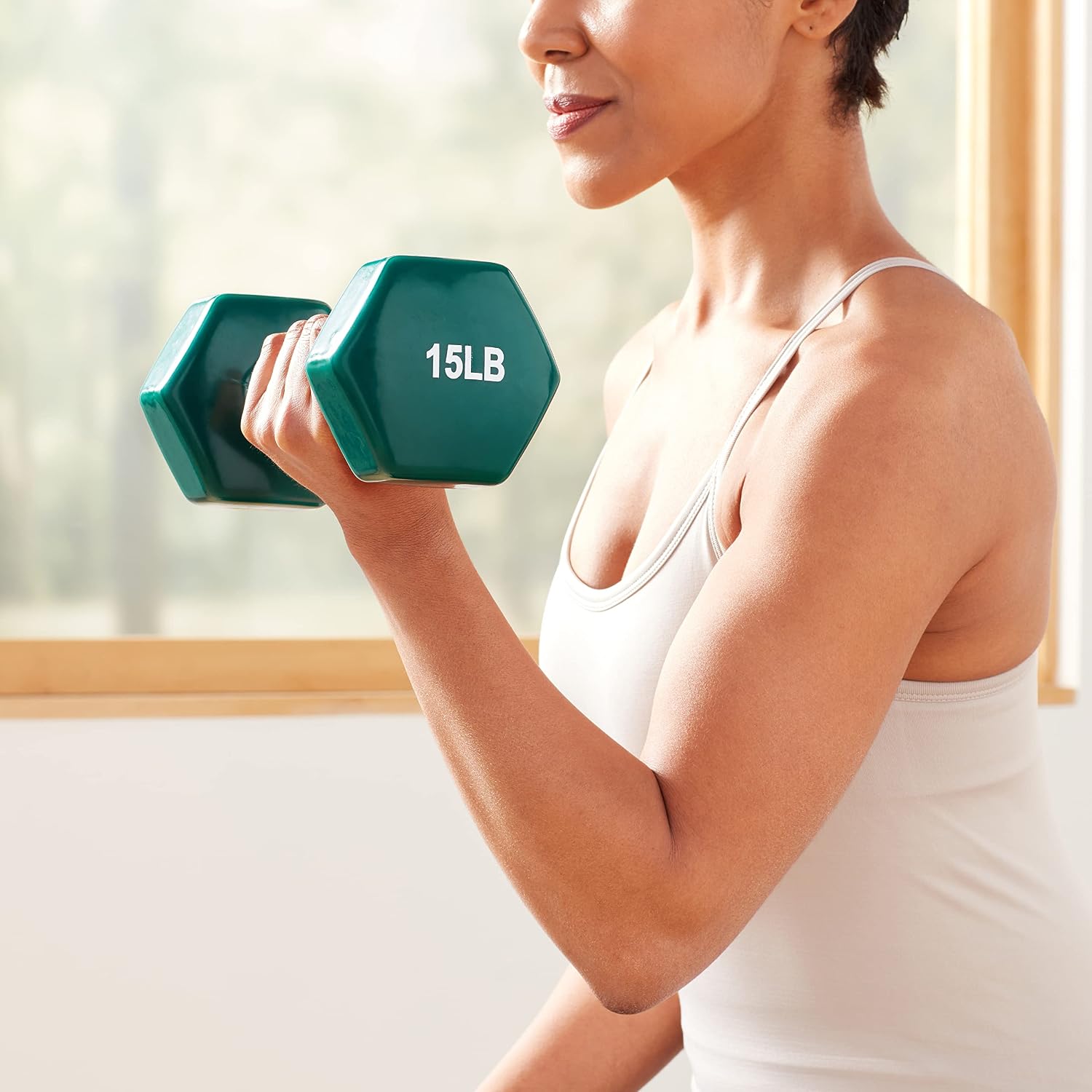 Vinyl-Coated Dumbbell, Strength Training Equipment - Image 2