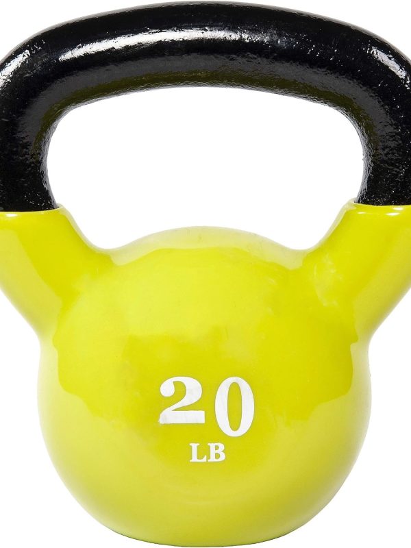 Vinyl-Coated Kettlebell, Versatile Fitness Use